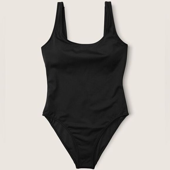 Victorias Secret Pink Swim One-piece Swimsuit Black Xlarge - Picture 3 of 6